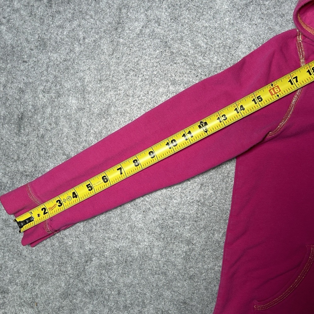 Juicy Couture Hoodie YOUTH Girls Size 8/10 Pink Y2K Full Zip Double Sided - Picture 4 of 15